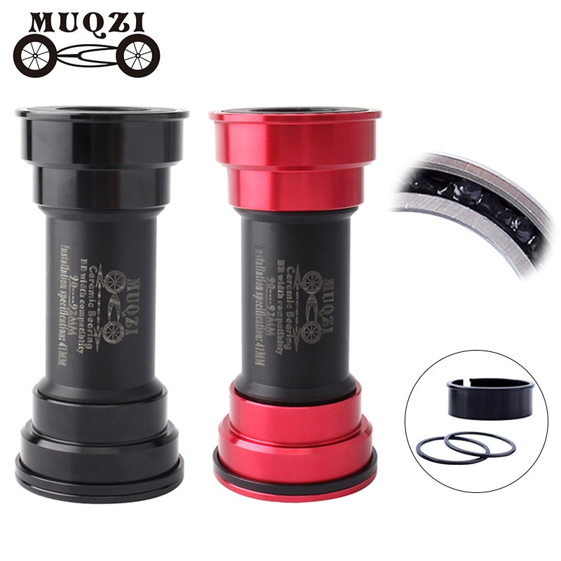 Muqzi keramiske lejer bundbeslag  bb90-92 passende landevejs mountainbike 41mm trykpas akse vandtæt  bb 22 24mm kranksæt