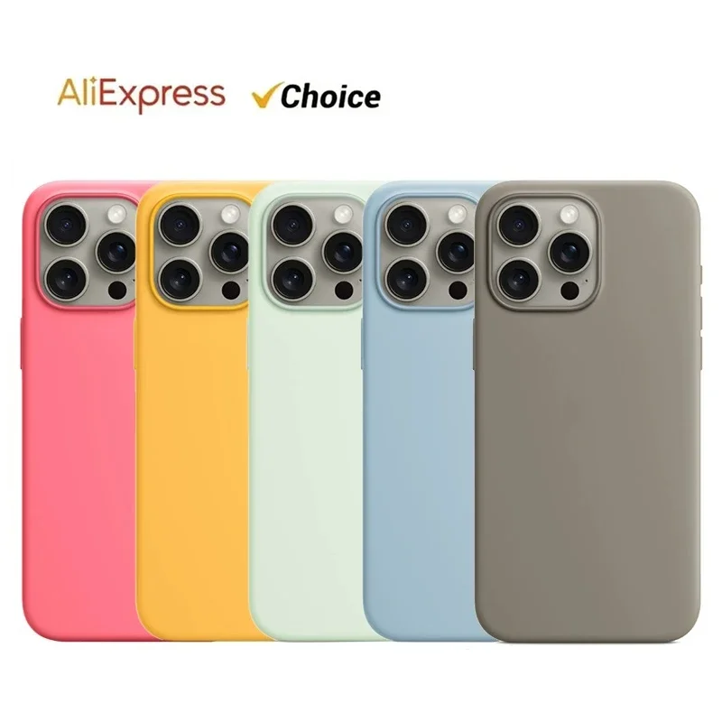 Originele Apple Magsafe vloeibare siliconen magnetische hoes voor iPhone 15 Pro Max hoesjes 15 Pro Plus Draadloos opladen Volledige beschermhoes