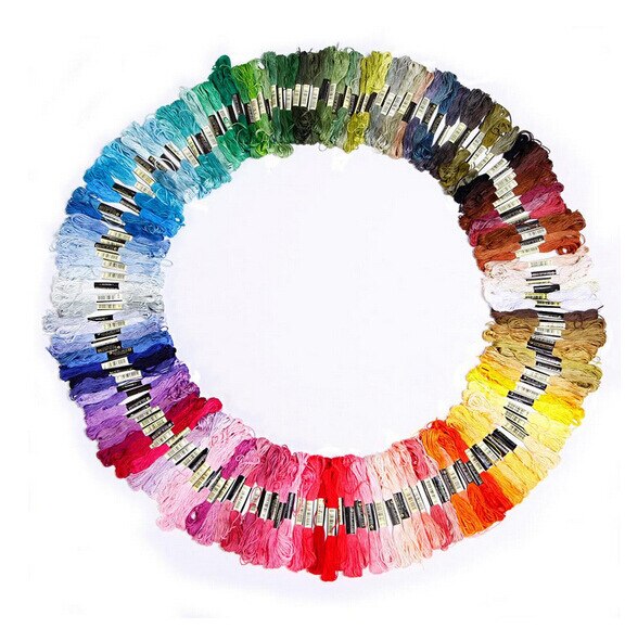 200/100/50 Similar DMC Cross Stitch Cotton Embroidery Thread Floss Sewing Skeins Craft 447 colors available