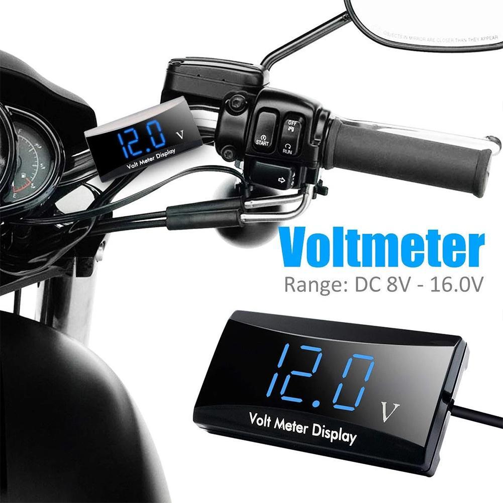 Mini pantalla LED voltímetro Digital, Panel voltímetro, Monitor de prueba, protección de conexión inversa, 12V, para coche y motocicleta