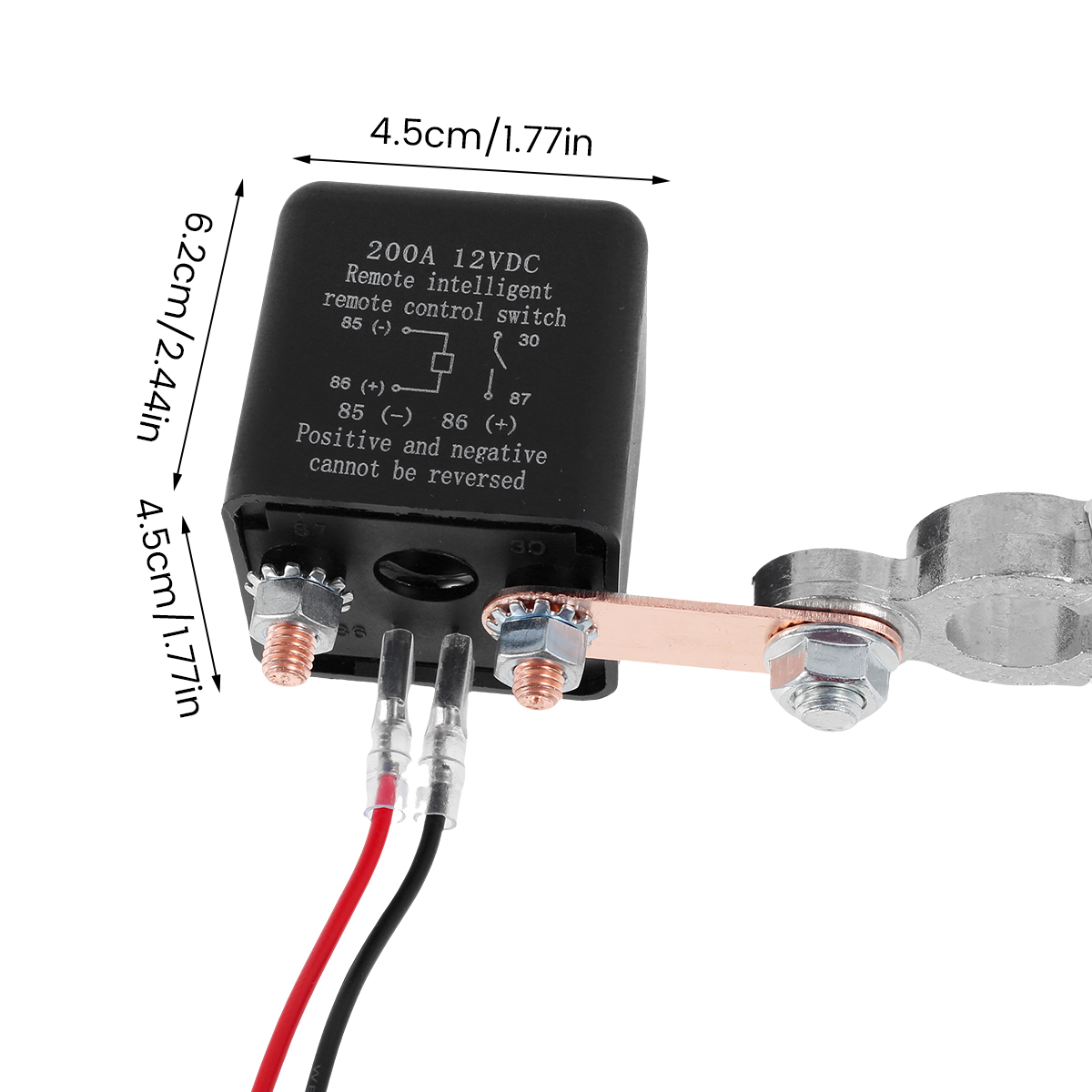 Batterierelaisschalter, 12 V, Fernbedienung, Batterietrennschalter, Diebstahlschutz, Batterieisolator für Auto, Camping, Anhänger