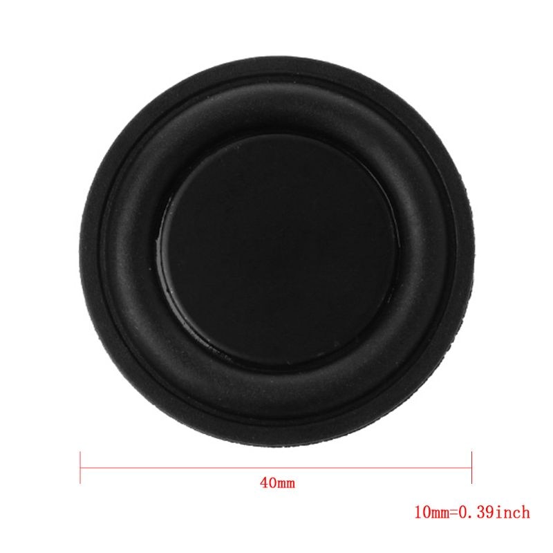 1 Pair 40mm Passive Radiator Subwoofer Speaker Vibration Membrane Bass Rubber Woofers
