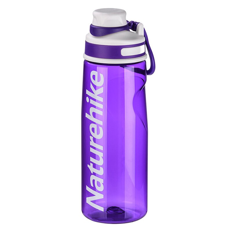 Naturehike 700ml tritan™ sportsvandflaske udendørs cykelløb vandreflaske bærbar letvægtsvandflaske  nh19 s 005- timer: Lilla