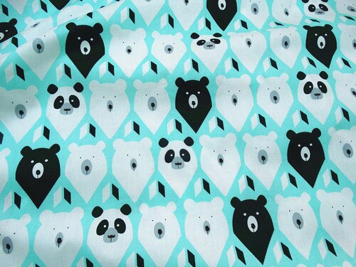 Karhupuukuviokankaat käsintehdyt tela algodon diy ompelu tilkkutäkki vauvan mekko sänky käsityöt vaatteet kudokset puuvillatvillikankaat: 200 x 160cm / Puuvillakankaat 1