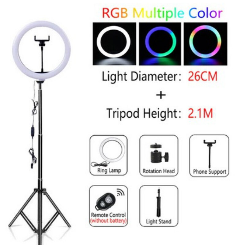 LED Selfie Ring Light Dimmable LED Ring Lamp Photo Video Camera Phone Light ringlight For Live Fill Light