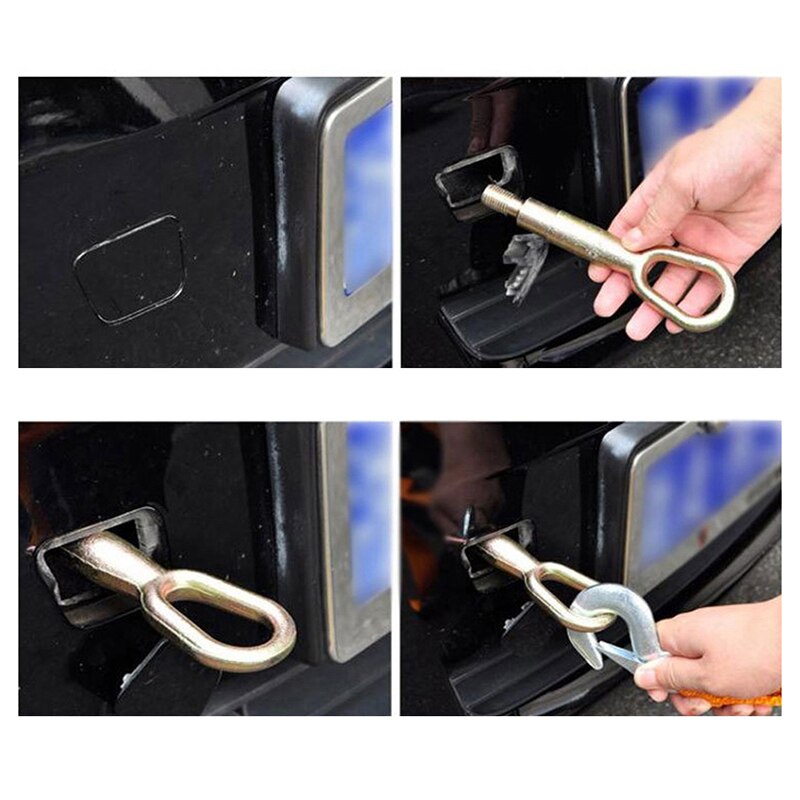 Automobile Trekkabel Auto Trekkoord Auto Sleepkabel Strap Pull Touw Met Haken Voor Heavy Duty Auto Nood