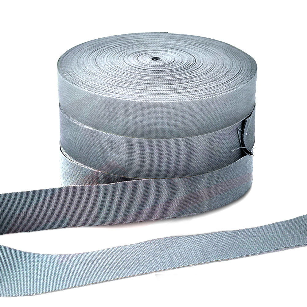 1M Length 20mm 25mm 38mm 50MM Wide Matte Webbing Non-elastic Lanyard Tape DIY Molle Belt Strap Fabric Accessories: M / GRAY