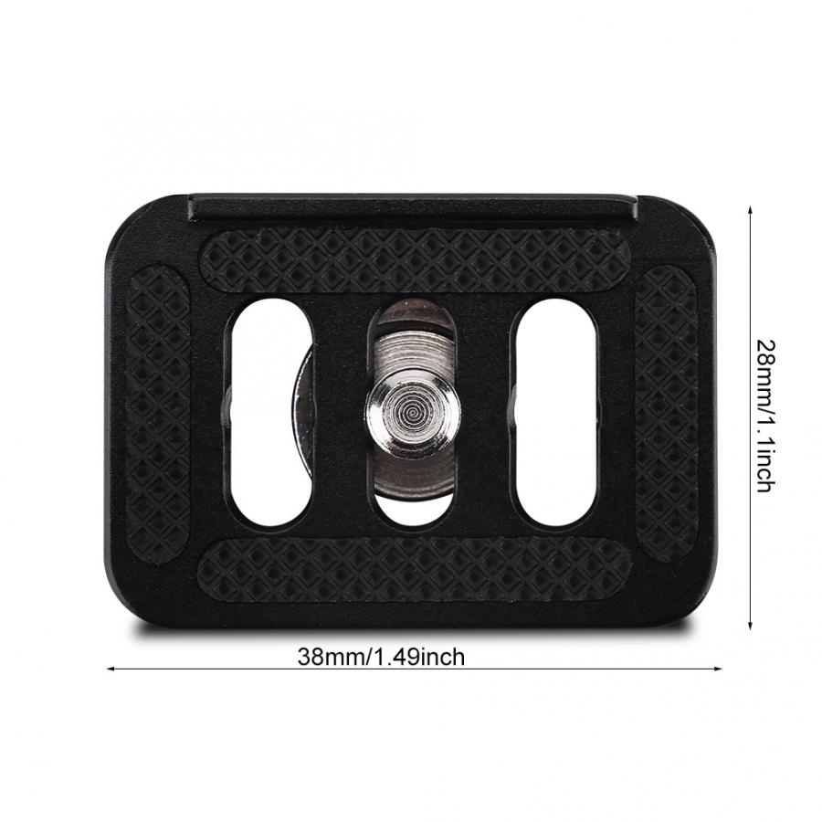 Mini Portable Camera Plate Quick Release Plate Camera Mount Tackle Photography Accessory for Sirui Ty-c10 T005 / T-025