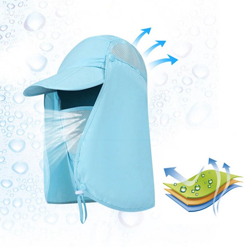 Utendørs sykling maske cap anti-uv vindtett sport visir caps sommer nakke uv beskyttelse casual baseball hatter kvinner menn balaclava
