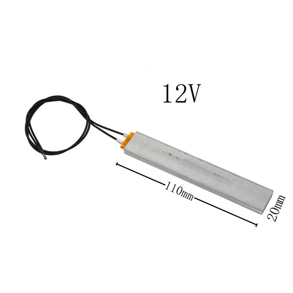 Neue PTC Heizelement 12v/110v/220v Heizung Ei Inkubator Für Konstante Thermostat Thermistor Luft erhitzt Sensor Aluminium Hülse: 12V
