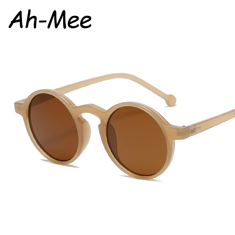 Gafas de sol redondas pequeñas para ciclismo para motocicleta, gafas de sol negras de de Vintage para hombre y mujer, gafas de conducción Unisex