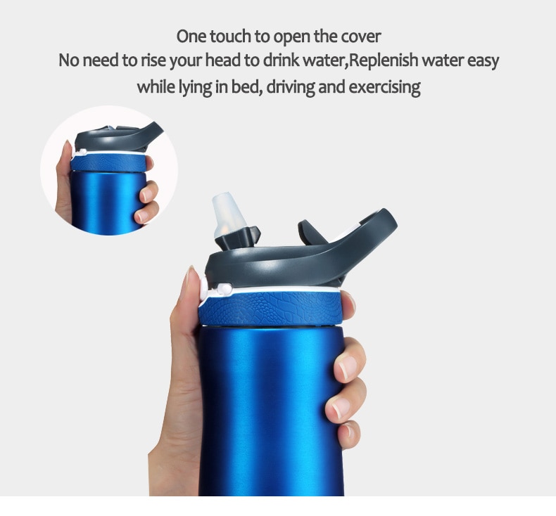 Sport vandflaske 600ml protein shaker udendørs rejser bærbar lækagesikker drinkware min drikkeflaske bpa gratis rustfrit stål