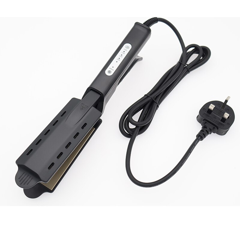 Rettetang Brann-gir temperatur hårkrøller keramisk turmalin ionisk flatjern Curling kvinner hårstyling: Eu