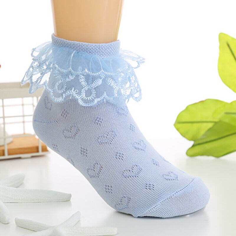 Accessories 2-8 year old Nice Kid Toddlers Girls lovely Lace Short Socks One Pair Layered Dance Socks