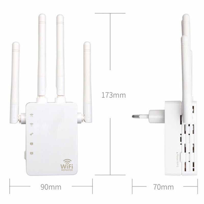 inalámbrico Wi-Fi extensor de rango AC1200 WIFI repetidor de señal de 2,4G 5G 1200mbps Router WIFI en casa Internet amplificador