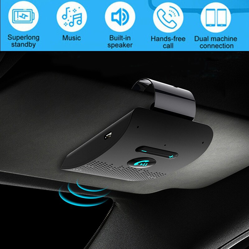 Exquisite Bluetooth Carkit Auto Accessoires Bluetooth Ontvanger Bluetooth Speaker Draadloze Carplay Auto Audio Manos Libres Coche: D