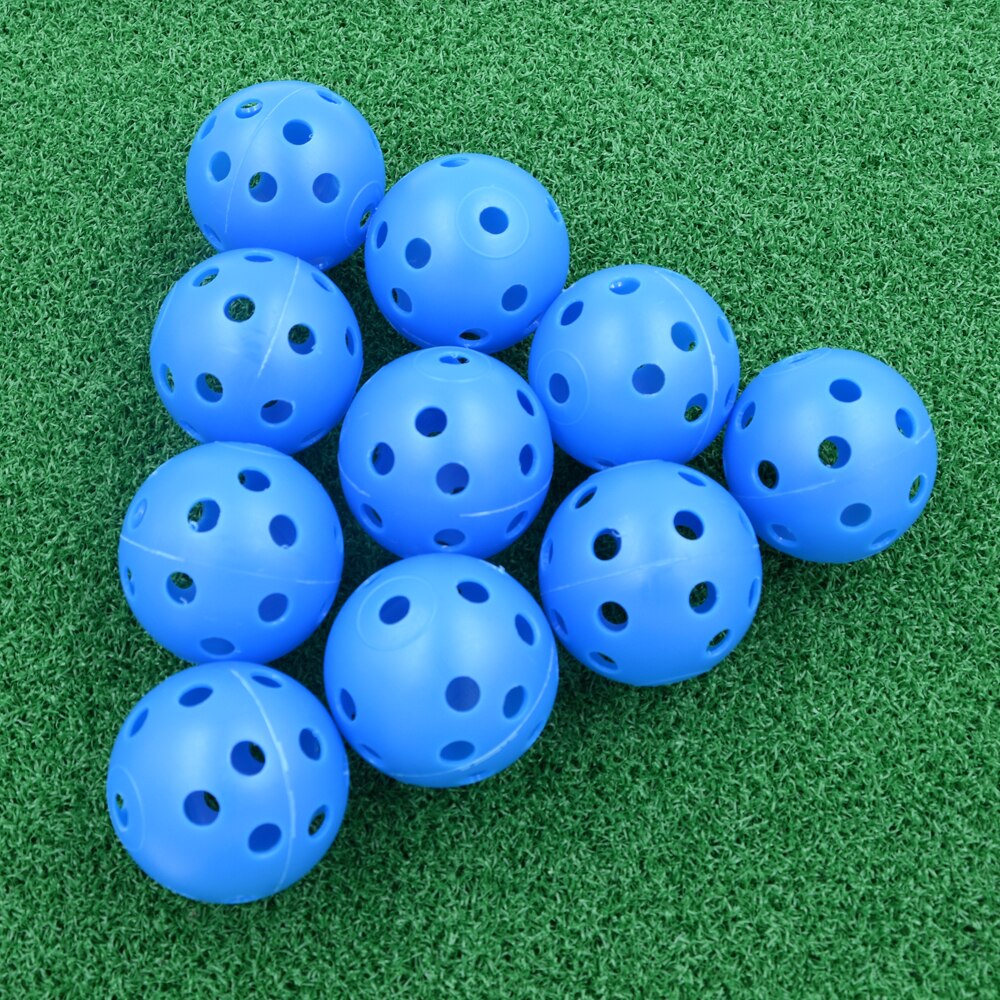 Pallina da golf vuota in plastica da 50 pezzi con sfera da golf vuota pratica accessori per la pratica del golf interno pallina da golf resistente leggera