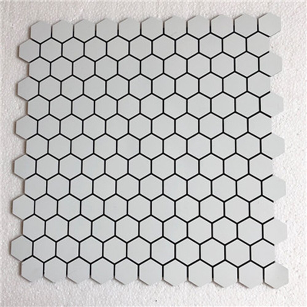 Peel And Stick Backsplash Beige And Silver Kitchen Tile Sticker Mosaic 3d Wall Panel KTV Hotel Bar Self Adhesive Wall Stickers: white
