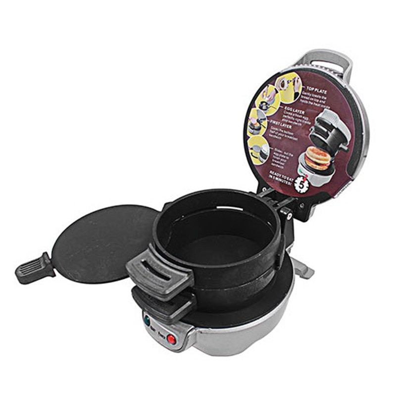 DMWD Home Small Automatic Sandwich Maker Hamburger Breakfast Machine Bread Panini Toaster Frying Egg 220V