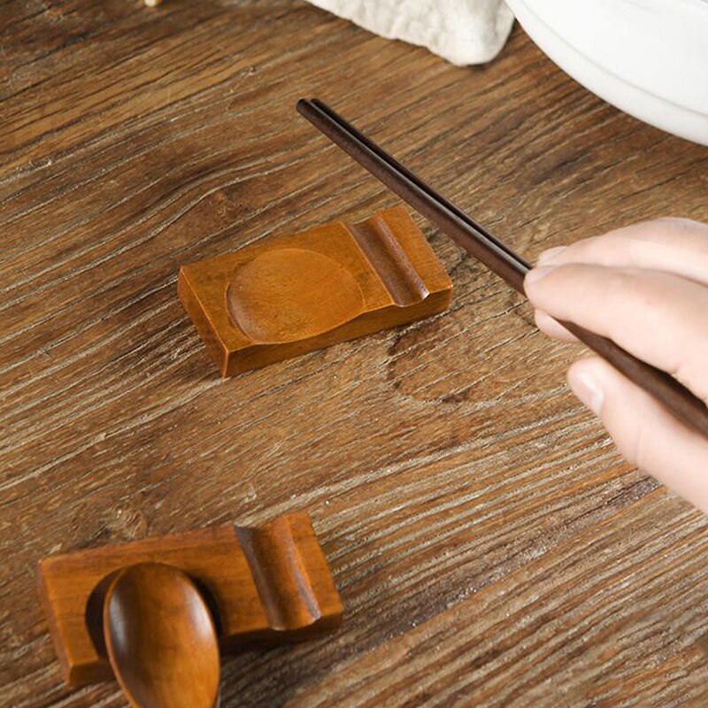 Spisepinner rack dobbel skje støtte rack husholdning spisepinner holder pleie kjøkken gadgets