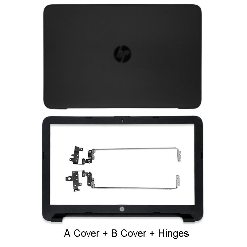 Laptop LCD Back Cover/ Front Bezel/Hinges /Palmrest/Bottom Case For HP 250 G4 G5 255 G4 G5 256 G4 G5 15-AC 15-AF 15-AY Black: A B Cover Hinges