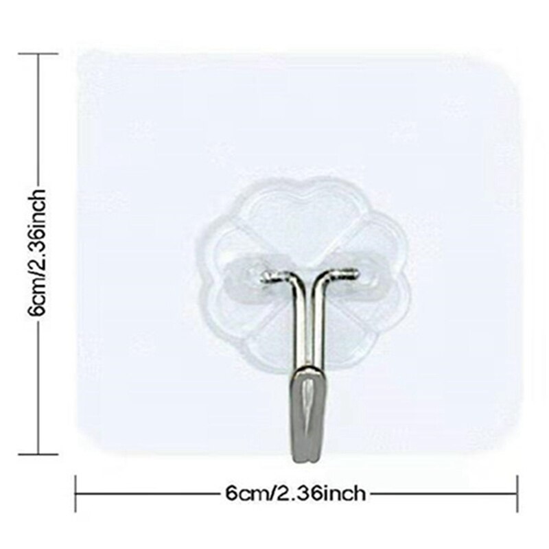 Waterdichte Heavy Duty Muur Hanger Voor Deur Badkamer En Keuken 8 Stks/set Herbruikbare Zelfklevende Haken