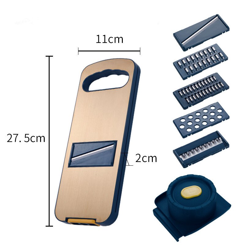Ustensile de cuisine multifonction en acier inoxydable 304, outils pour couper et broyer les pommes de terre, Gadgets: 2