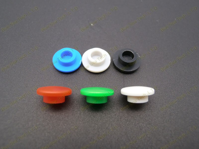 1000 Stuks/pak Tactile Drukknop Cap,Micro-Switch Knop Cap, momentary Tact Cap Multi Color Fit 6*6*9.5Mm Schakelaar