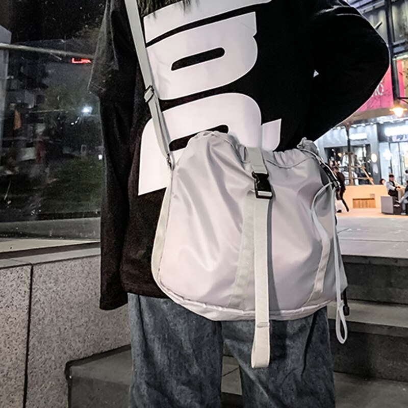 Koerierstassen nylon grote schoudertas heren hiphop streetwear reistassen