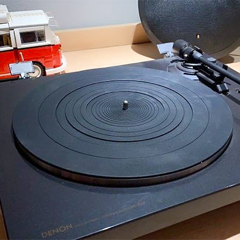 Tappetino antiscivolo LP in gomma antivibrante in Silicone da 12 ''LP per giradischi fonografo spessore vinile 3MM tappetino piatto morbido LP