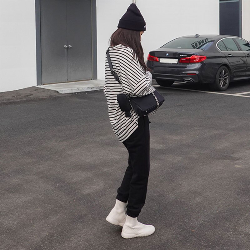 Brede band nylon crossbody messenger bag ketting hobo tassen dames schoudertas effen kleur oksel tassen