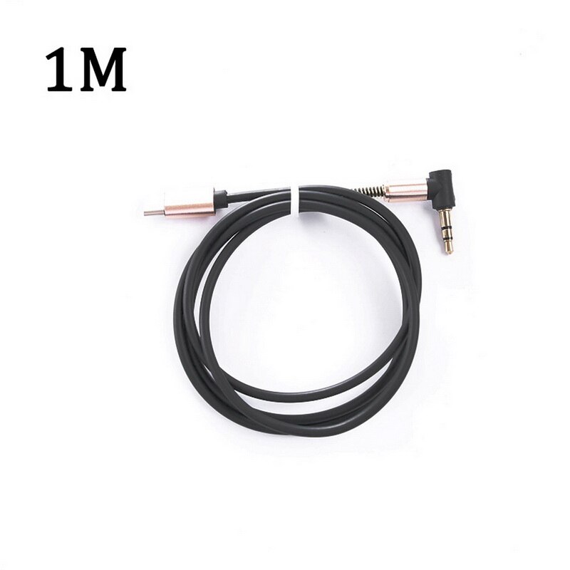 Elbow spring retractable 3.5mm audio cable aux audio speaker cable retractable cable car cable Extension Cable Retractable Cable: Black type-c
