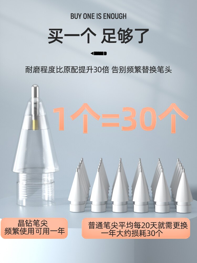 Replacement Tips For Apple Pencil 1 2 Compatible Gen iPad Pro Pencil iPencil Nib for iPad Pencil 1 /Pencil 2 st Gold Silver Tip