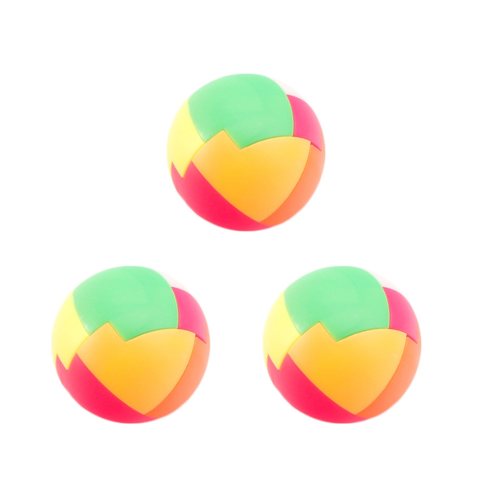 Jeu de Puzzle en plastique pour enfants, balle, casse-tête, jeu d'intelligence, sphère, pour adultes,: 3PCS