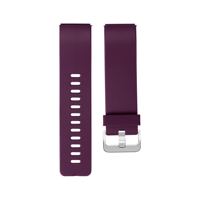 Bracelet en Silicone pour fitbit blaze bracelet de remplacement bracelet bracelet ceinture de poignet Correa smartwatch bracelet de montre en caoutchouc + boucle en métal: purple / size S