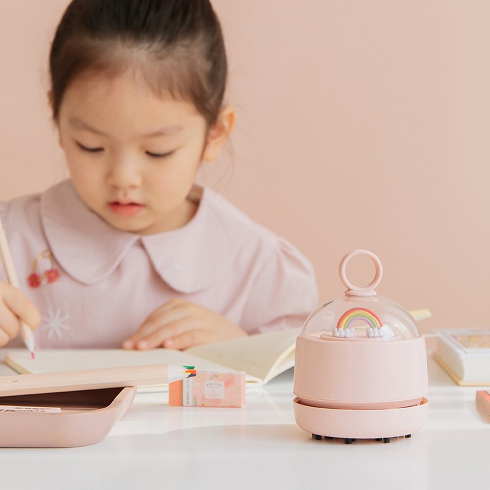 Desktop Vacuum Cleaner Handheld Rechargeable Small Dust Crumbs Suction Cleaning Mini Vacuum Cleaner Household Cleaning Tools