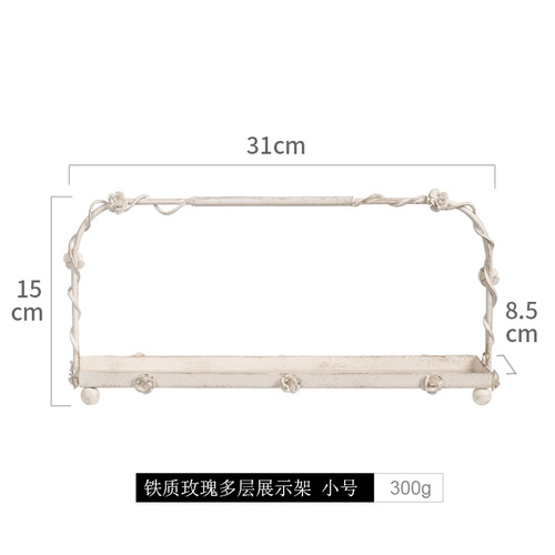 European white dessert table decoration / display stand set / wedding cake set table / wooden snack tray: 31x15x8.5cm