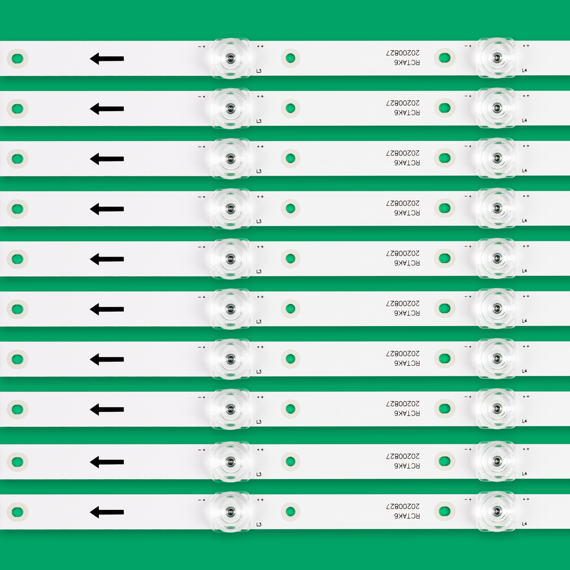 Bande de rétro-éclairage LED 5, Akai 55 pouces TV AKTV5534 JS-D-JP55EU-051EC (70317) 01EC E55EU/EP1000 MCPCB 490.0 15.0 1.0T
