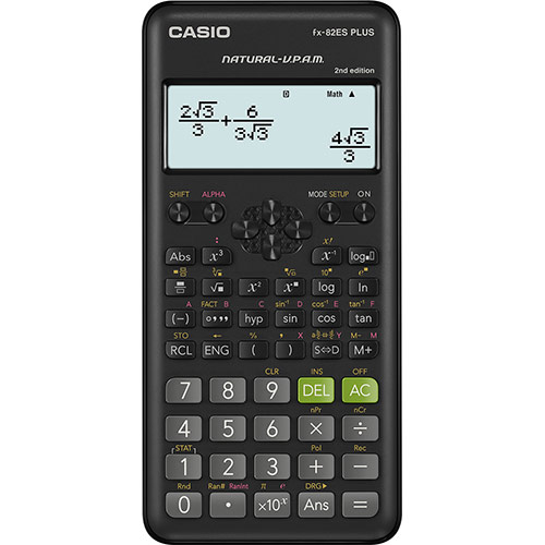 Calculadora científica Casio FX-82ES PLUS-2 2ªedicion 252 funciones 11 x 77 x 162 mm negro