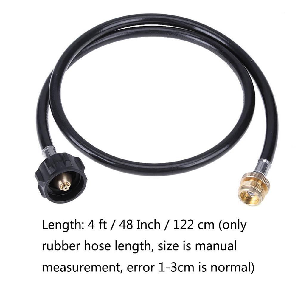 Hoge Druk Adapter Slang Propaan Vervanging Vloeibaar PetroleumQCC1 Converter Tank Adapter 1lb 20lb Outdoor Kachel Accessoires: Default Title