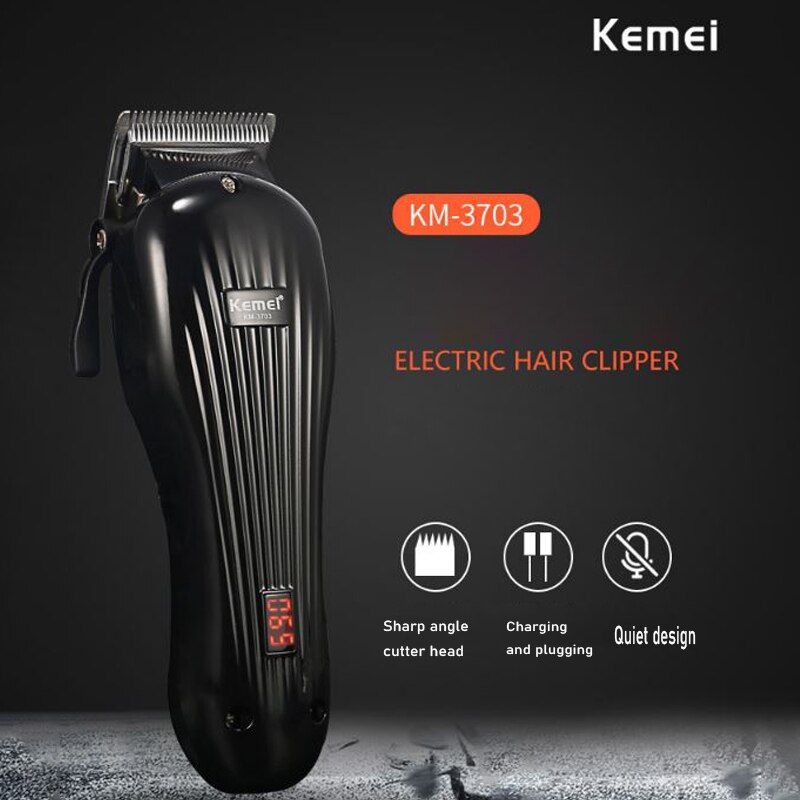 Tondeuse à cheveux électrique réglable et rechargeable pour homme, outil de coiffeur pour couper les cheveux