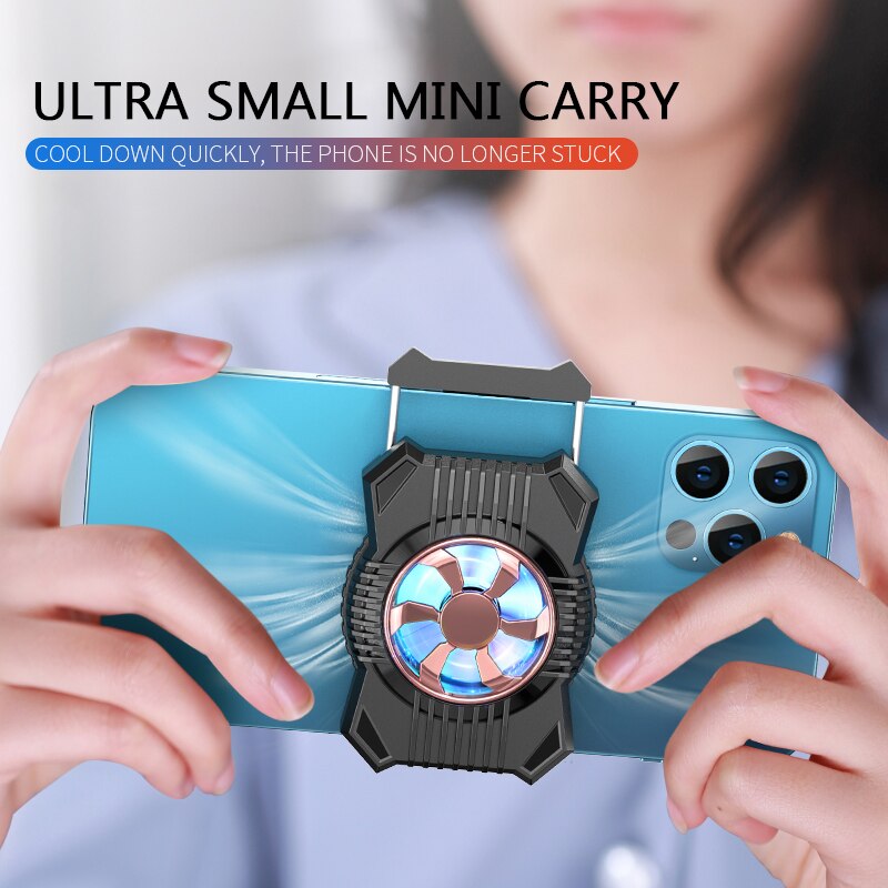 Universal Mobile Phone Radiator Game Cooler USB Charging Cooling Fan Silicone Suction Cup Cooler For Android IOS Smart Phone