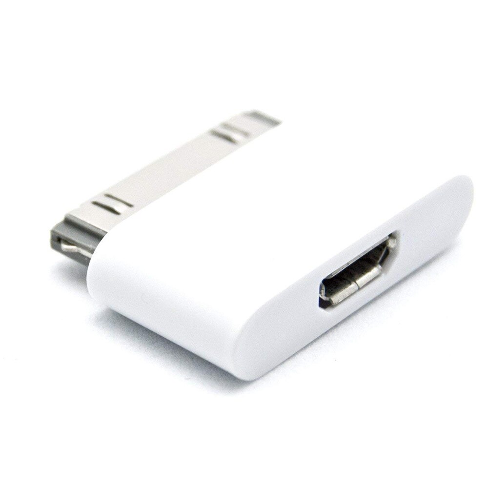 NYFundas 3 stuks MicroUSB naar Mannelijke 30-pin Converter lader adapter voor Apple iphone 4 4s 3 3GS ipad 1 2 3 ipod iphone 4s micro usb: Default Title