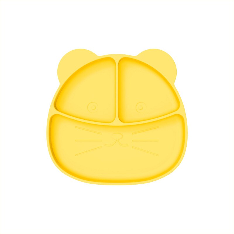 Siliconen kinderkom babykom baby siliconen bord babygerechten voedende kinderen babyborden: 1