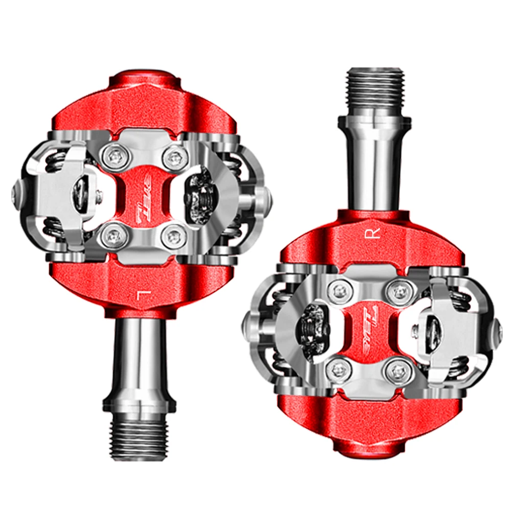 RYET MTB Pedal SPD Clipless Ultralight Mountain Bike Pedals Bicycle Dual Platform Footboard Clipless Cycling Bike Parts: Yellow