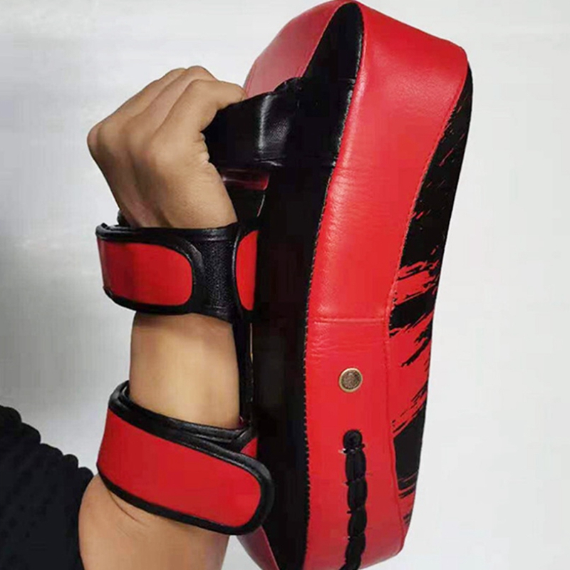 ELOS-Kicking Shield MMA Thai Pad Training Kickboxing Muay Thai Shield Leather Practicing Hand Pad Taekwondo Exercise