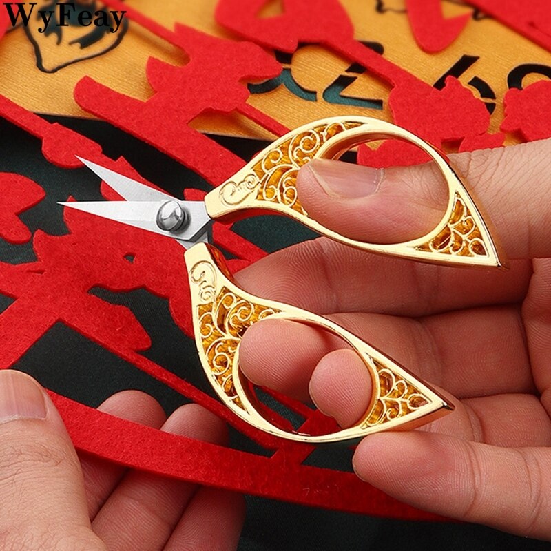 Stainless Steel Stitch Retro Classic Vintage Antique Fine Embroidery Cross-stitch Sewing Tailor Scissor Handicraft Fabric Shears