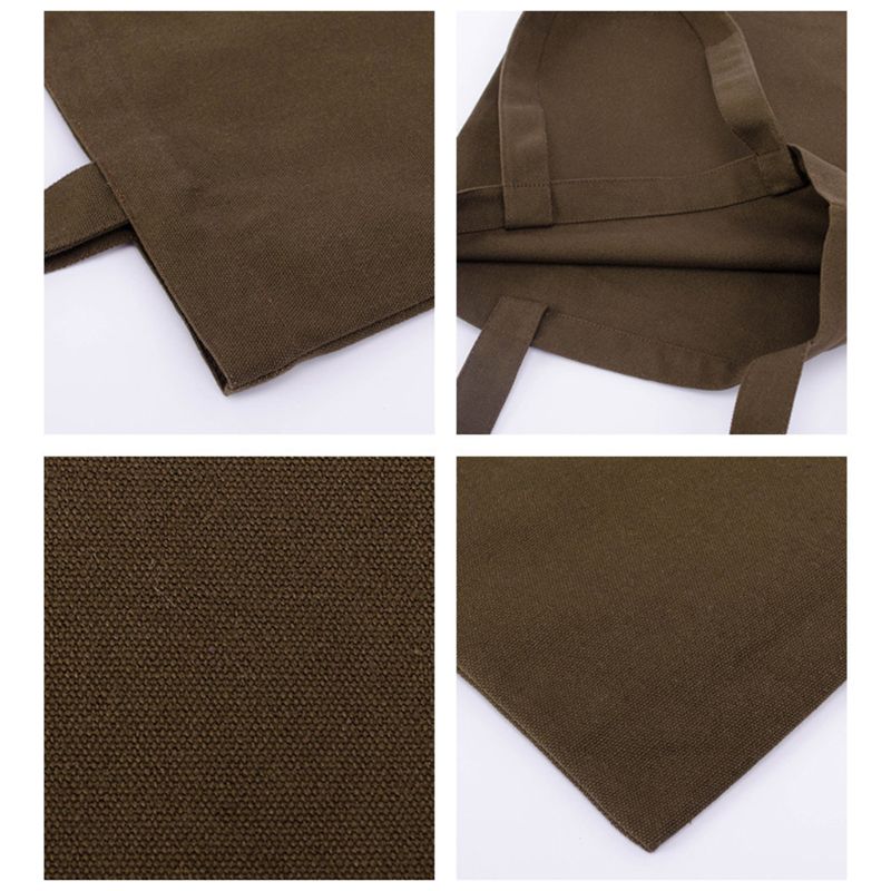 Duurzaam Canvas Leeg Kruidenier Vlakte Tassen Schoudertas Herbruikbare Boodschappentas 28GD