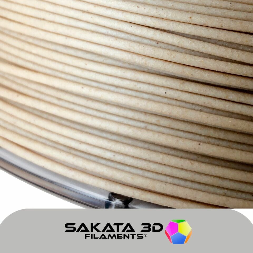 Filamento PLA 850 Texture Wood Sakata 3D Madera 1,75 mm 450 gr Impresora 3D Ender Creality Prusa EasyPrint Fabricado en España