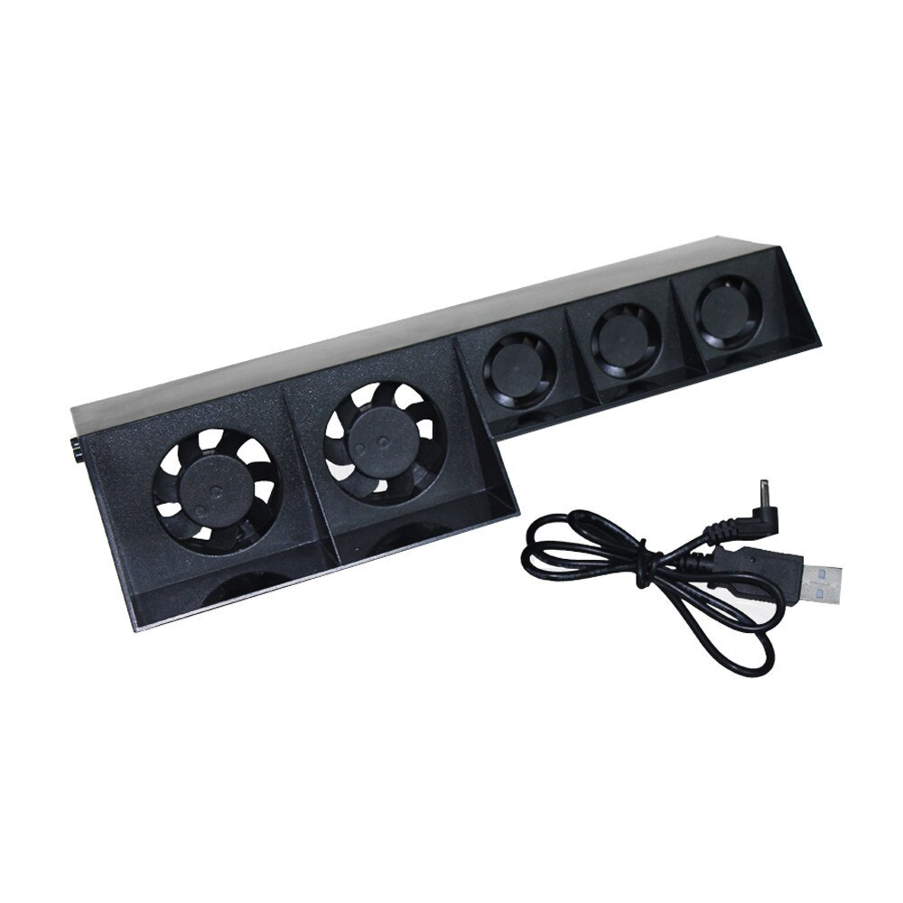 Super USB Lüfter Kühler 5-Fan für Sony Playstation PS4 Spielen Konsole